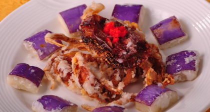 L'Arc Chinese Restaurant: Fried Crab and Eggplant