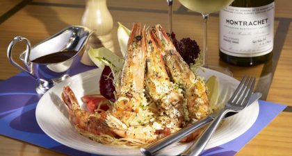 Round-The-Clock Coffee Shop: Grilled King Prawns Macanese Style