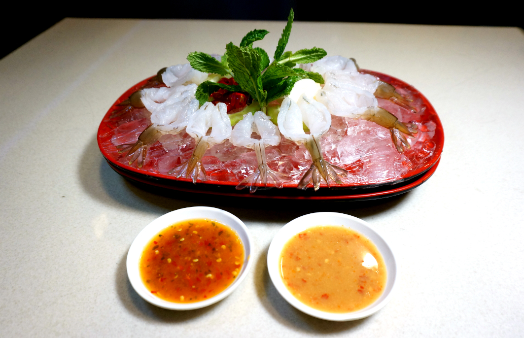 San Thai Ouk Macau: Shrimp Sashimi