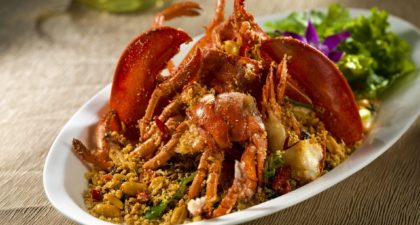 Golden Court: Wok fried Boston Lobster with Sichuan Chili